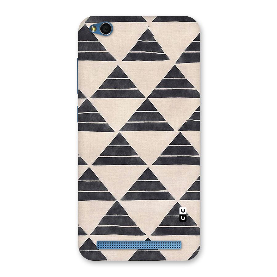 Black Slant Triangles Back Case for Redmi 5A