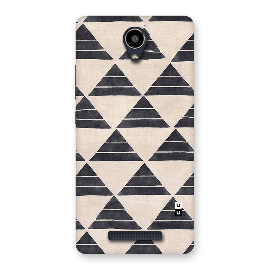 Black Slant Triangles Back Case for Redmi Note 2
