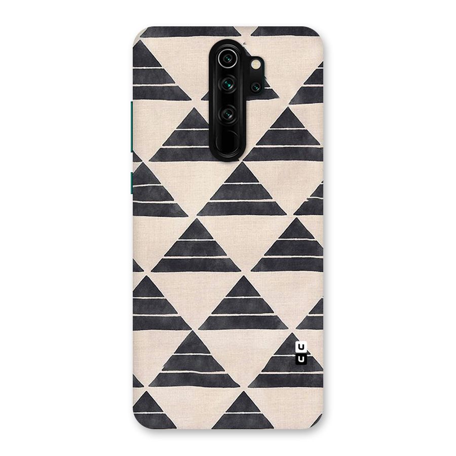 Black Slant Triangles Back Case for Redmi Note 8 Pro