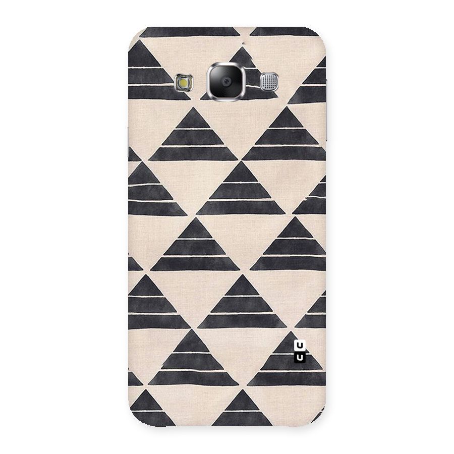 Black Slant Triangles Back Case for Samsung Galaxy E5