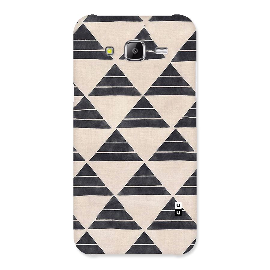 Black Slant Triangles Back Case for Samsung Galaxy J2 Prime
