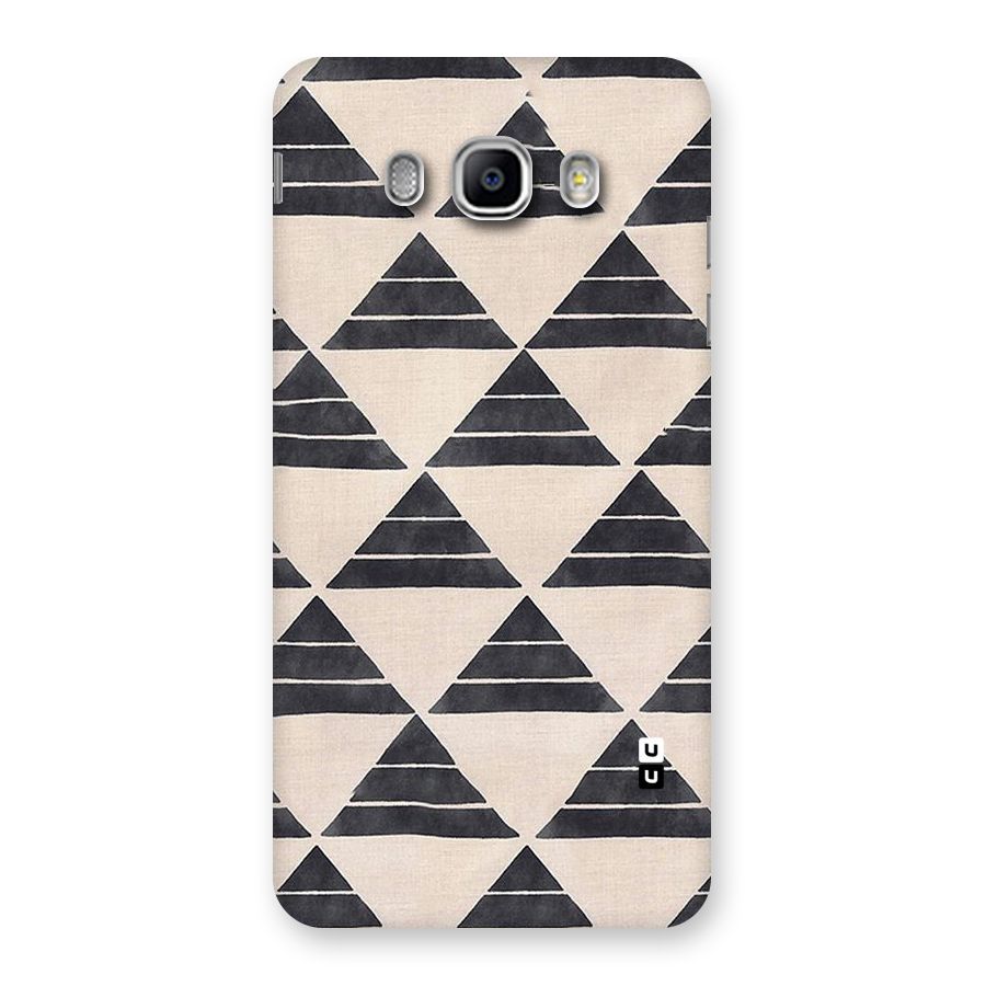Black Slant Triangles Back Case for Samsung Galaxy J5 2016