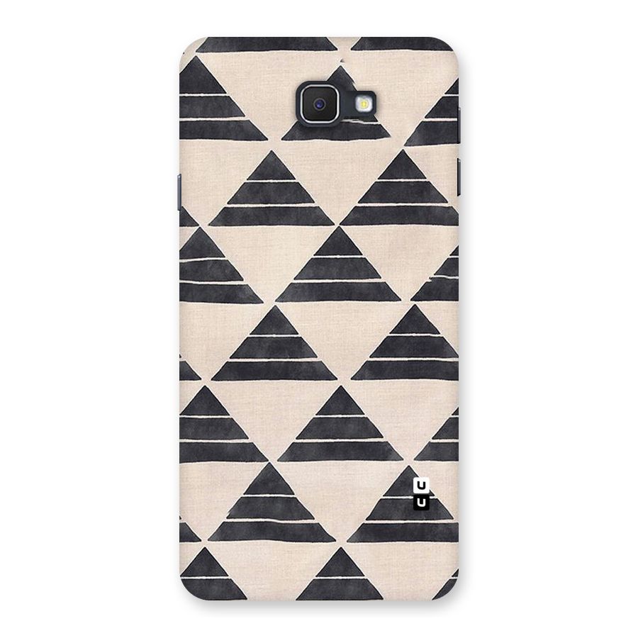 Black Slant Triangles Back Case for Samsung Galaxy J7 Prime