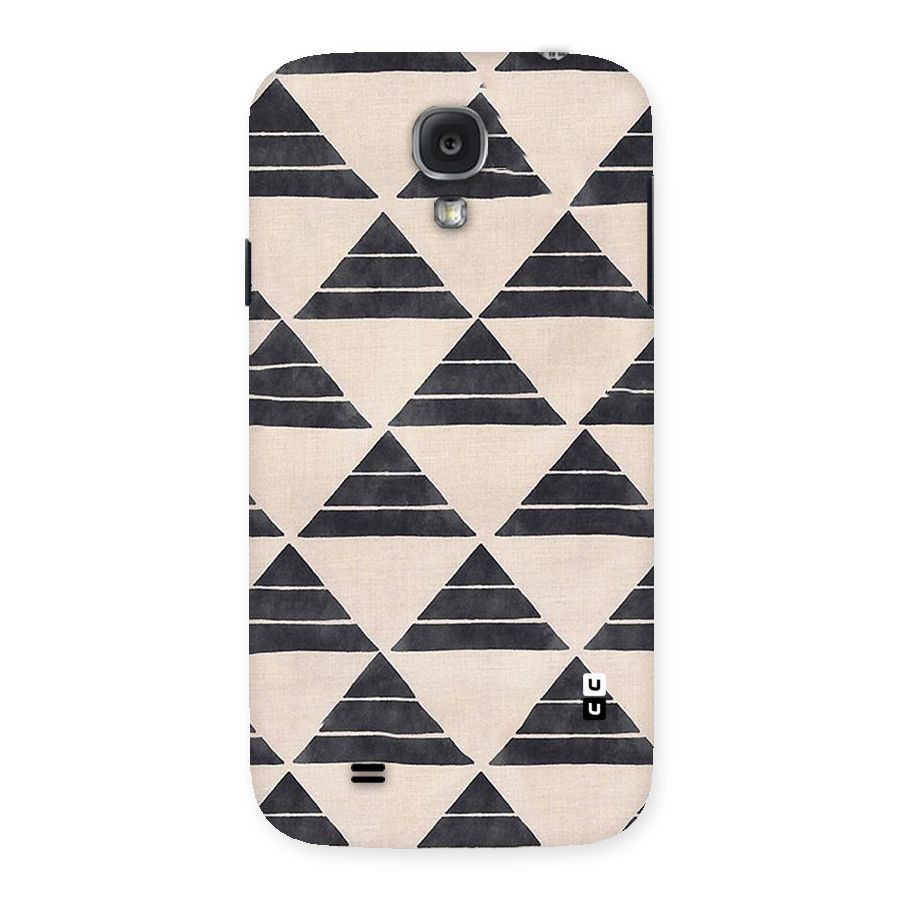 Black Slant Triangles Back Case for Samsung Galaxy S4