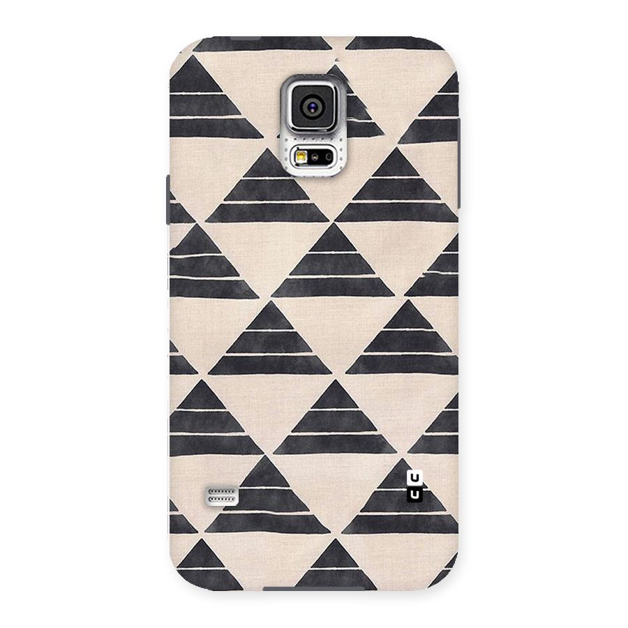 Black Slant Triangles Back Case for Samsung Galaxy S5