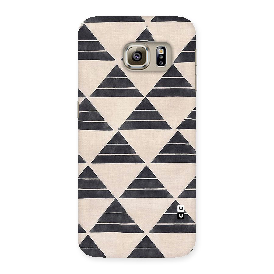 Black Slant Triangles Back Case for Samsung Galaxy S6 Edge