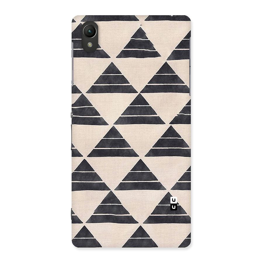 Black Slant Triangles Back Case for Sony Xperia Z2