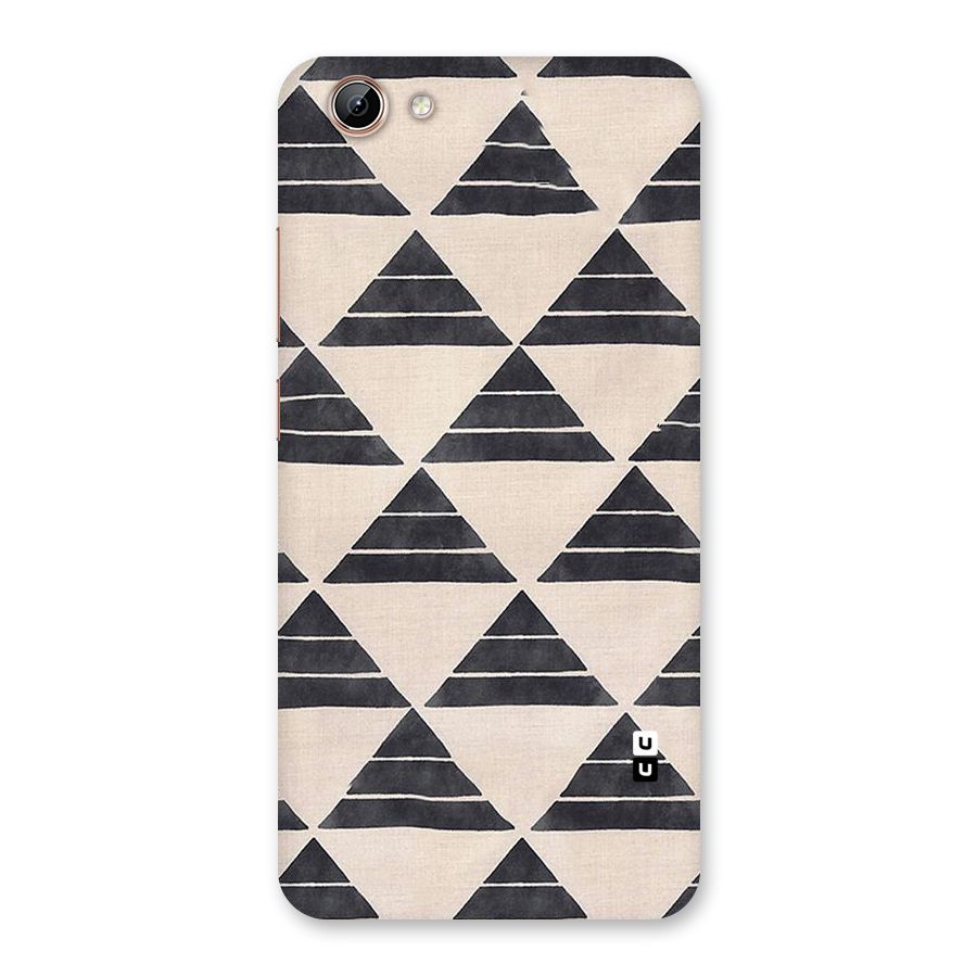Black Slant Triangles Back Case for Vivo Y71i
