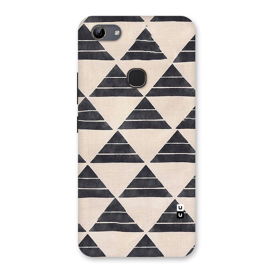 Black Slant Triangles Back Case for Vivo Y81