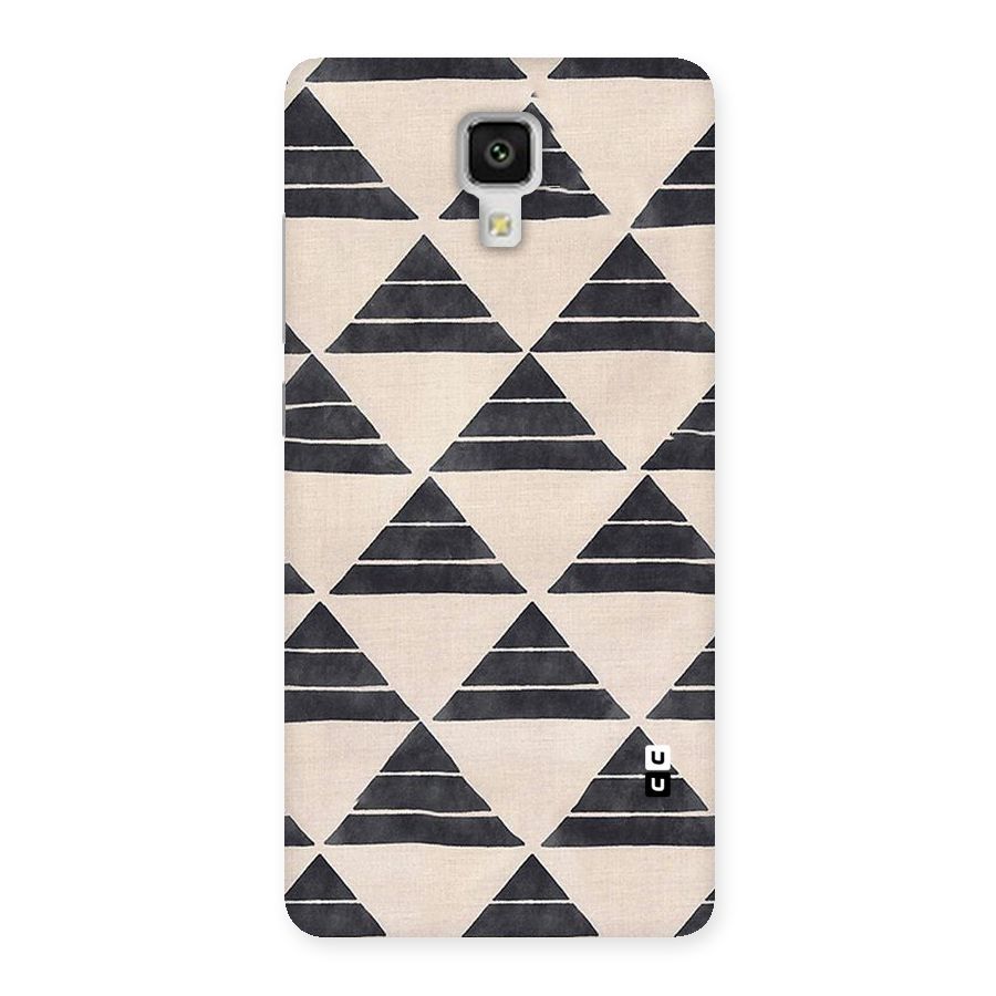 Black Slant Triangles Back Case for Xiaomi Mi 4