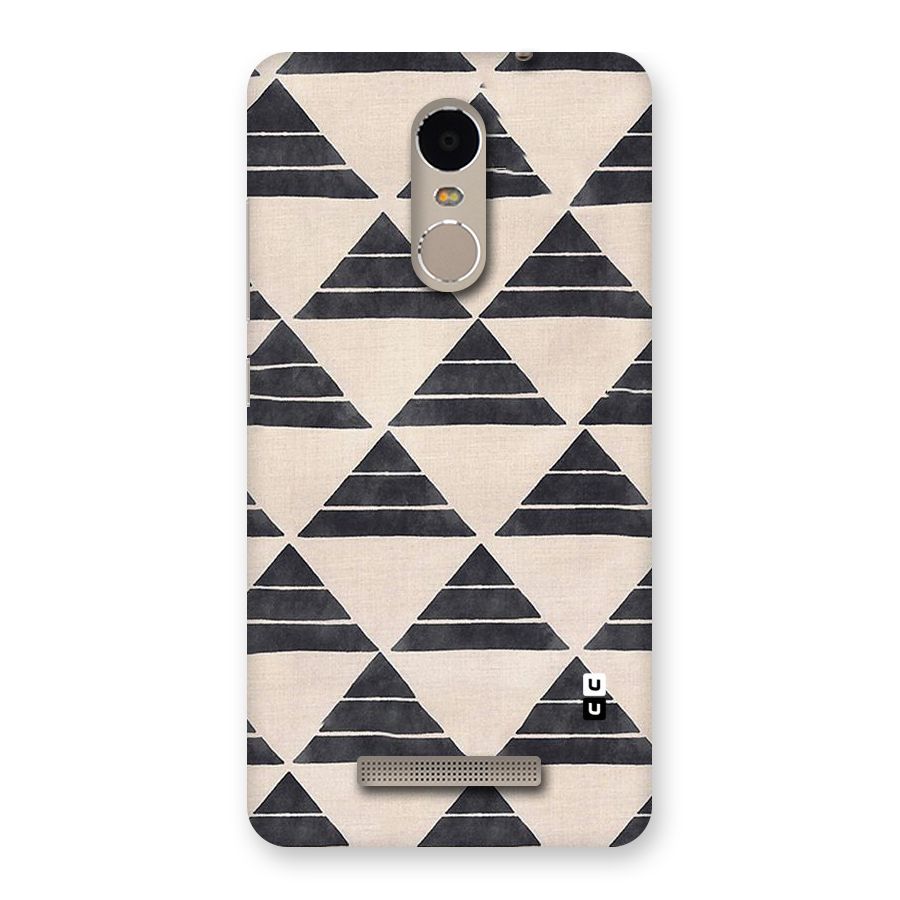 Black Slant Triangles Back Case for Xiaomi Redmi Note 3