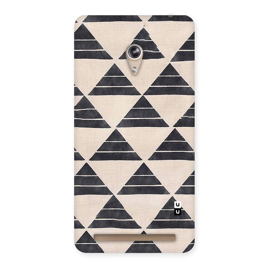 Black Slant Triangles Back Case for Zenfone 6