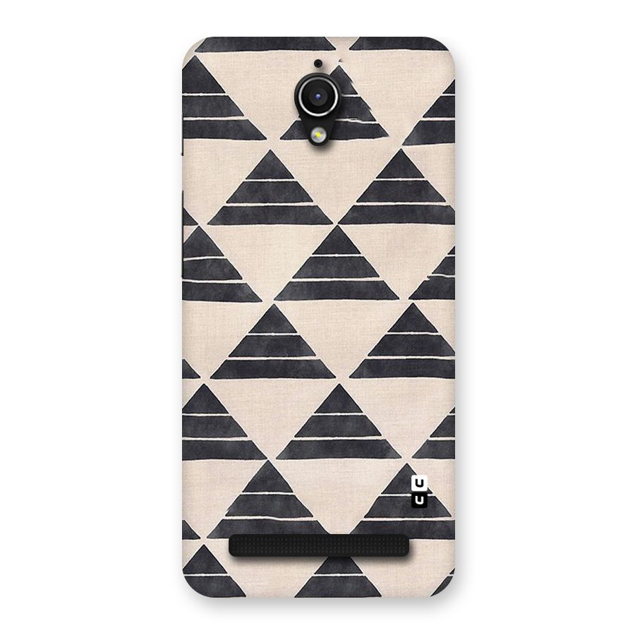 Black Slant Triangles Back Case for Zenfone Go