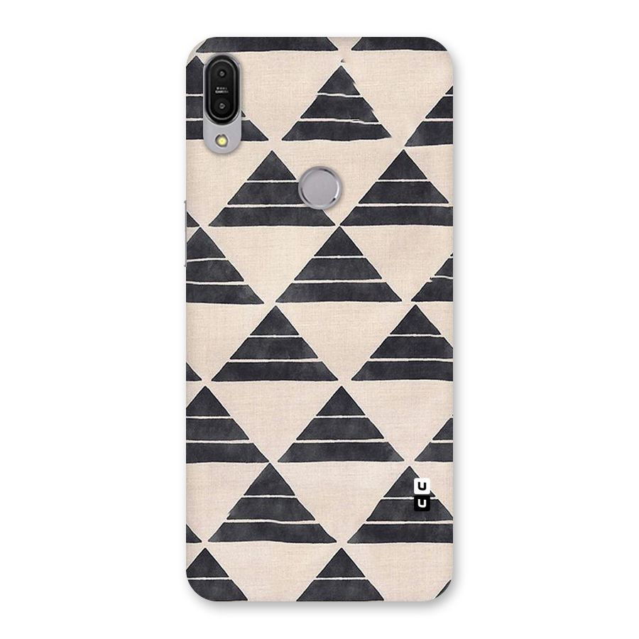 Black Slant Triangles Back Case for Zenfone Max Pro M1