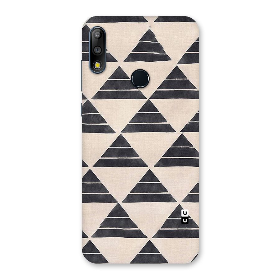Black Slant Triangles Back Case for Zenfone Max Pro M2