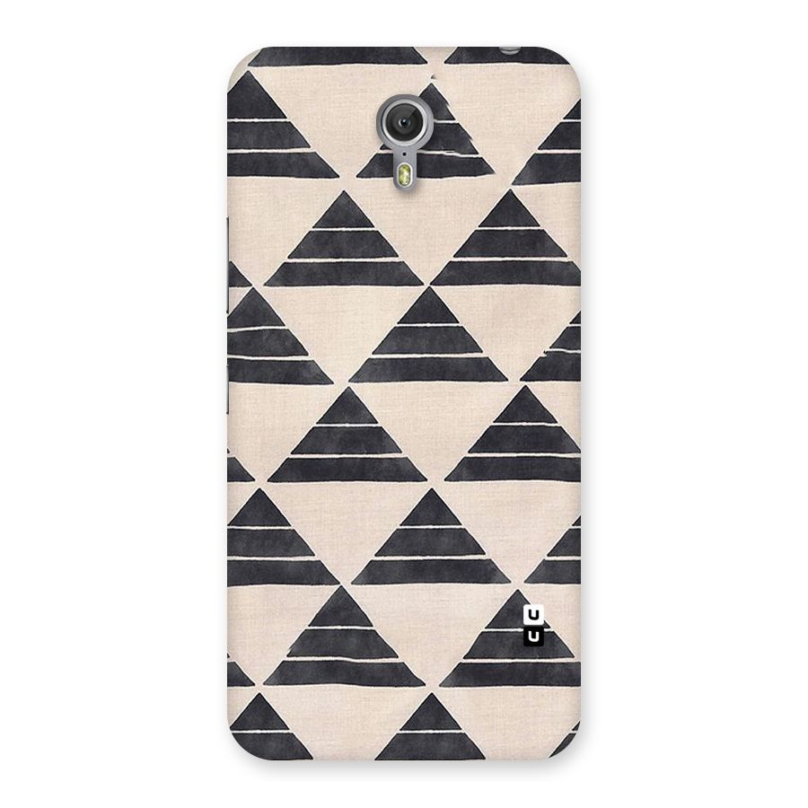 Black Slant Triangles Back Case for Zuk Z1