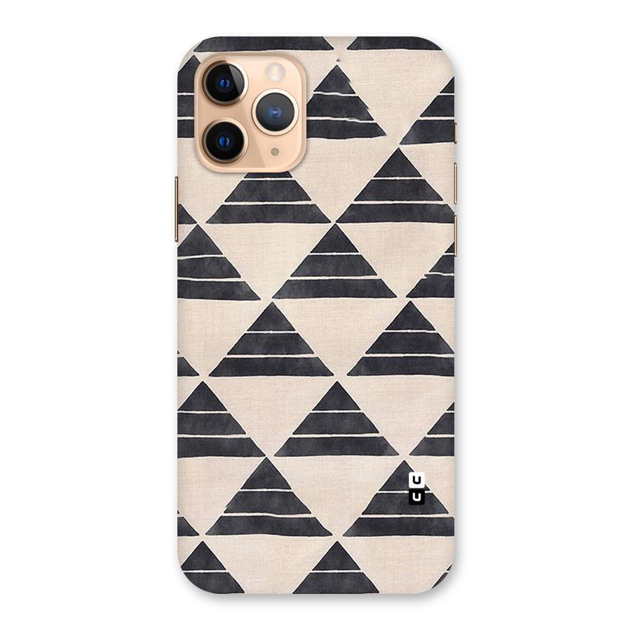 Black Slant Triangles Back Case for iPhone 11 Pro