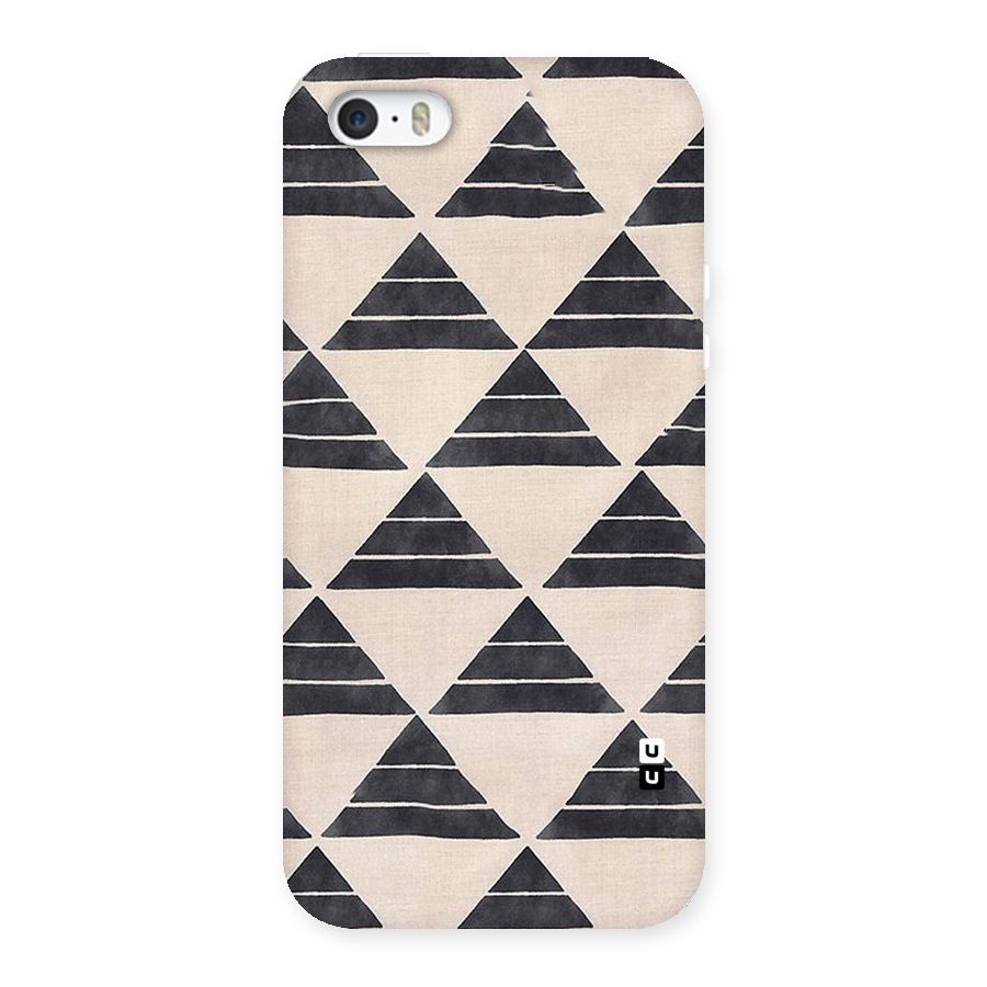 Black Slant Triangles Back Case for iPhone 5 5S