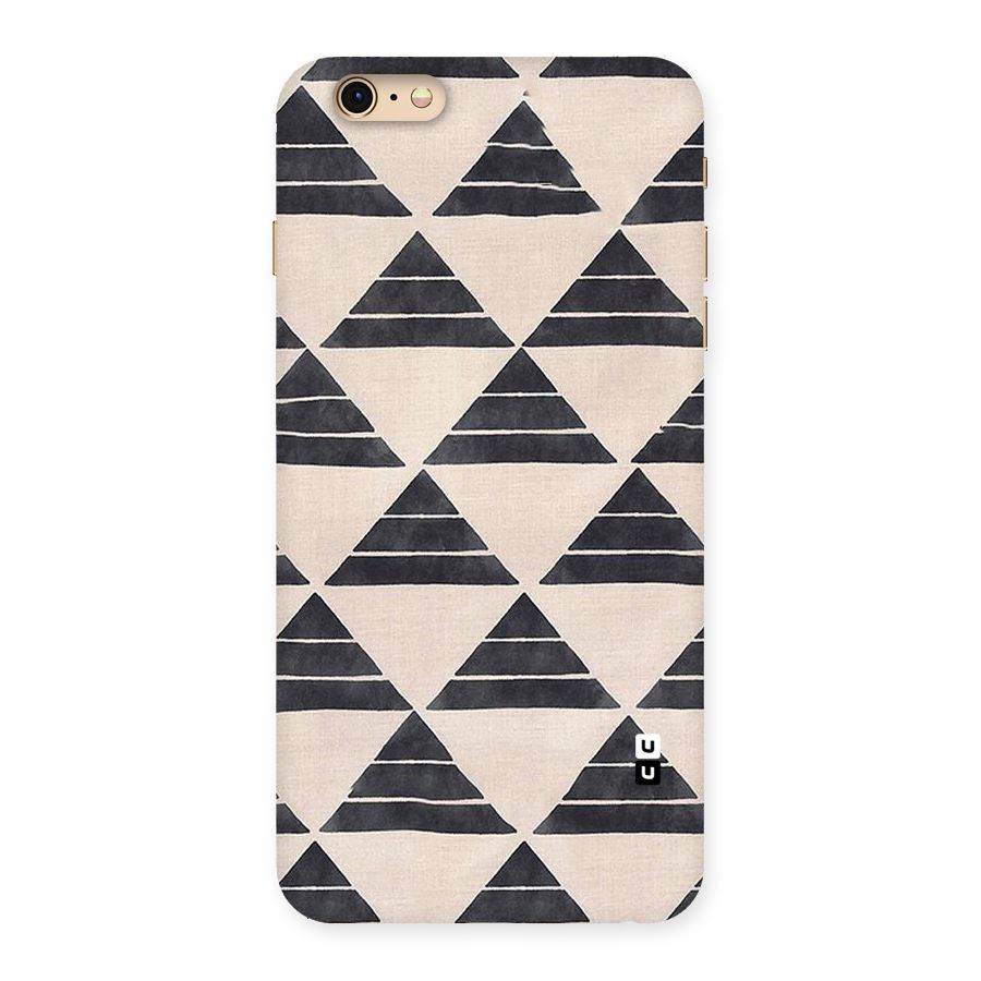 Black Slant Triangles Back Case for iPhone 6 Plus 6S Plus