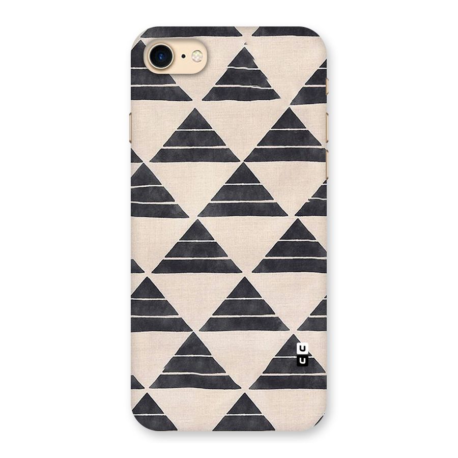 Black Slant Triangles Back Case for iPhone 7