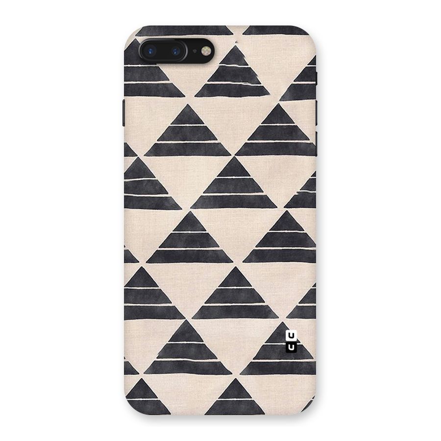 Black Slant Triangles Back Case for iPhone 7 Plus