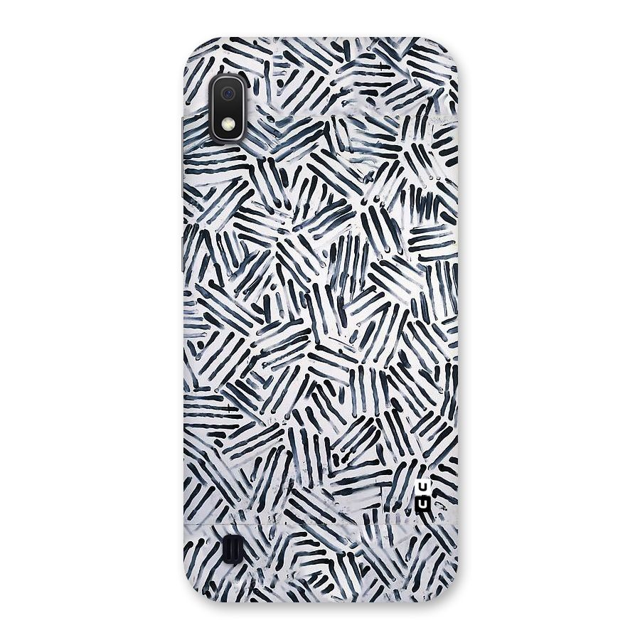 Black Tiny Uneven Back Case for Galaxy A10