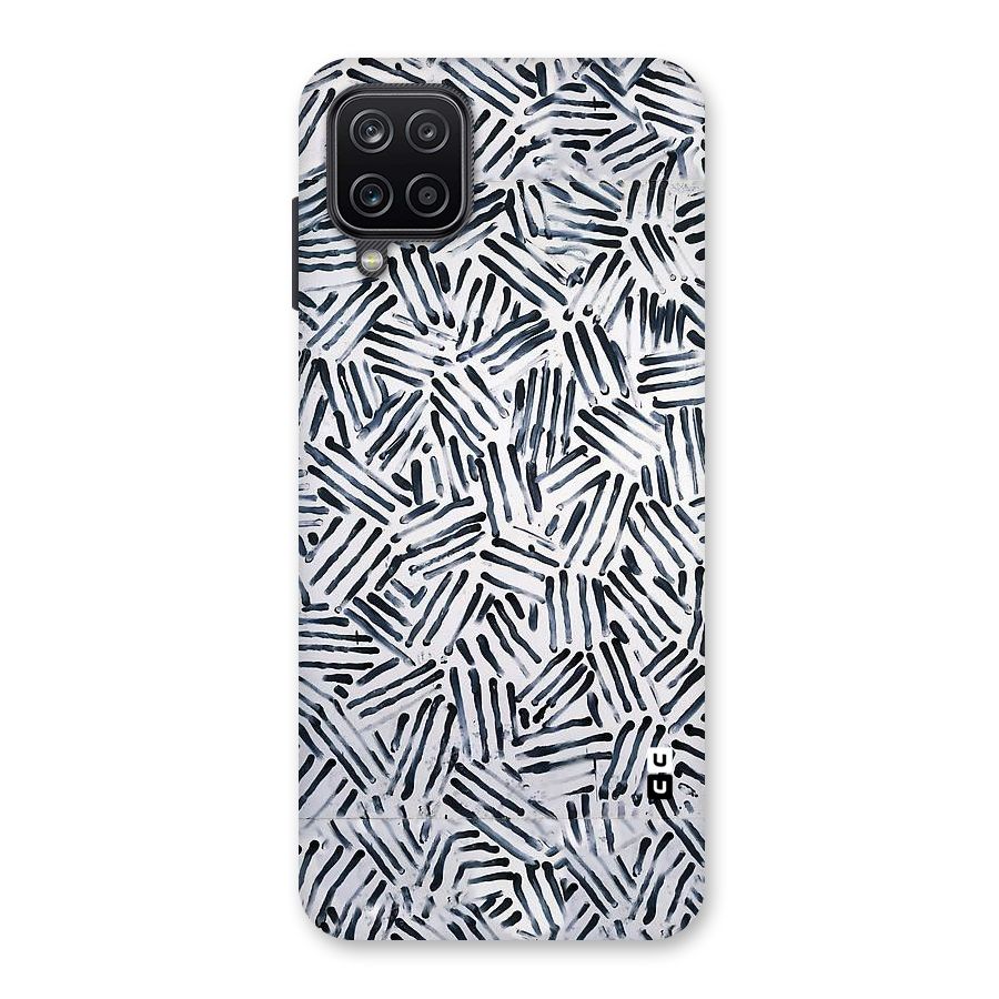 Black Tiny Uneven Back Case for Galaxy A12