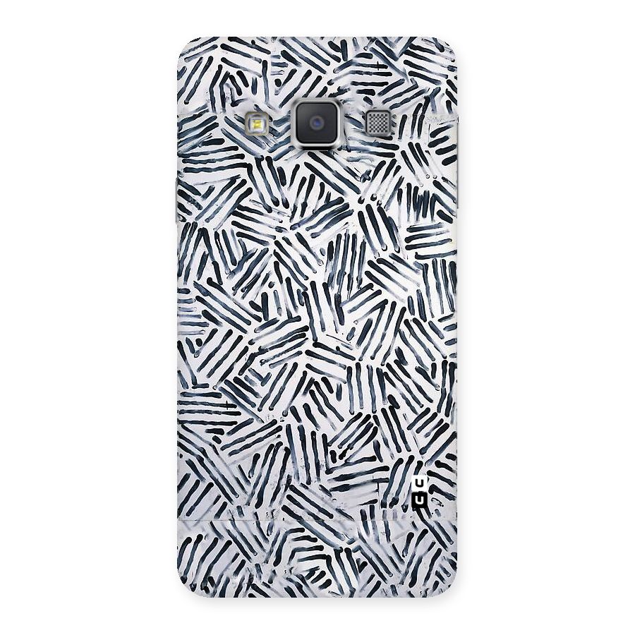 Black Tiny Uneven Back Case for Galaxy A3