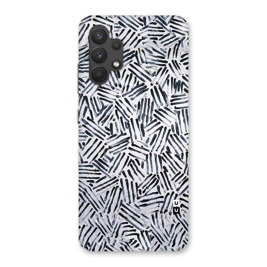 Black Tiny Uneven Back Case for Galaxy A32