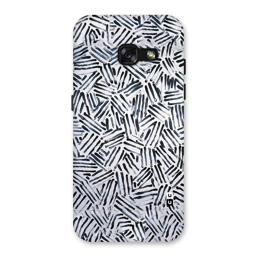 Black Tiny Uneven Back Case for Galaxy A3 (2017)