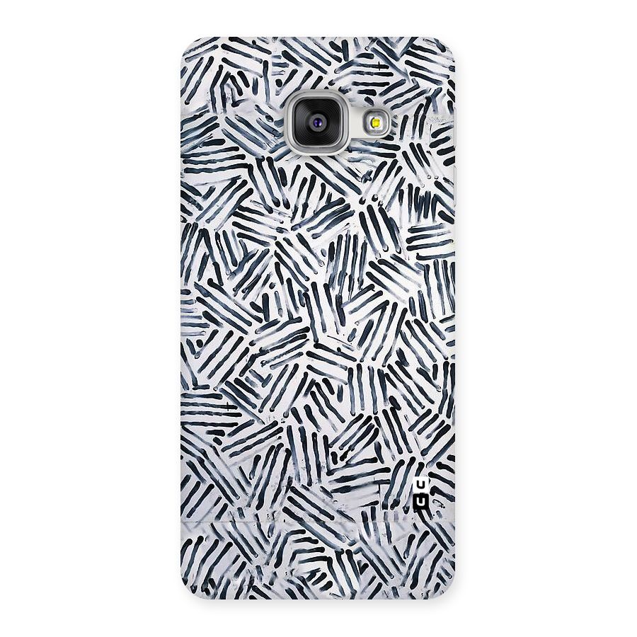 Black Tiny Uneven Back Case for Galaxy A3 2016