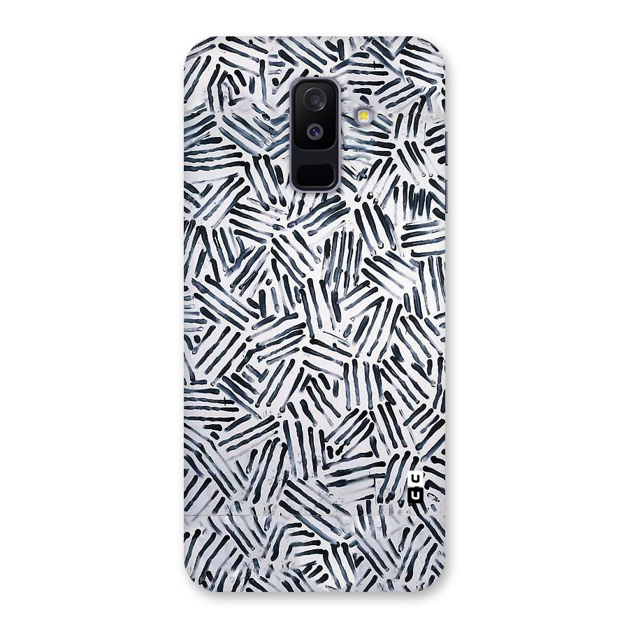 Black Tiny Uneven Back Case for Galaxy A6 Plus