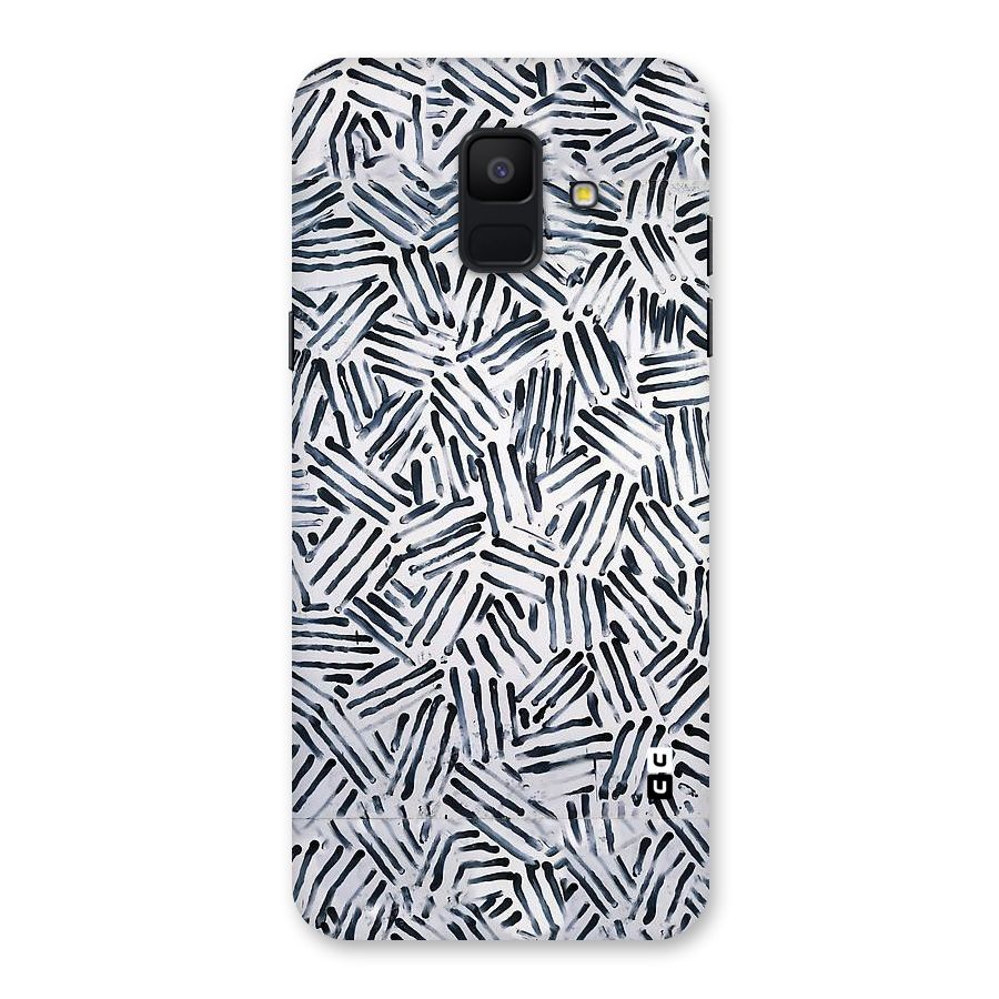 Black Tiny Uneven Back Case for Galaxy A6 (2018)