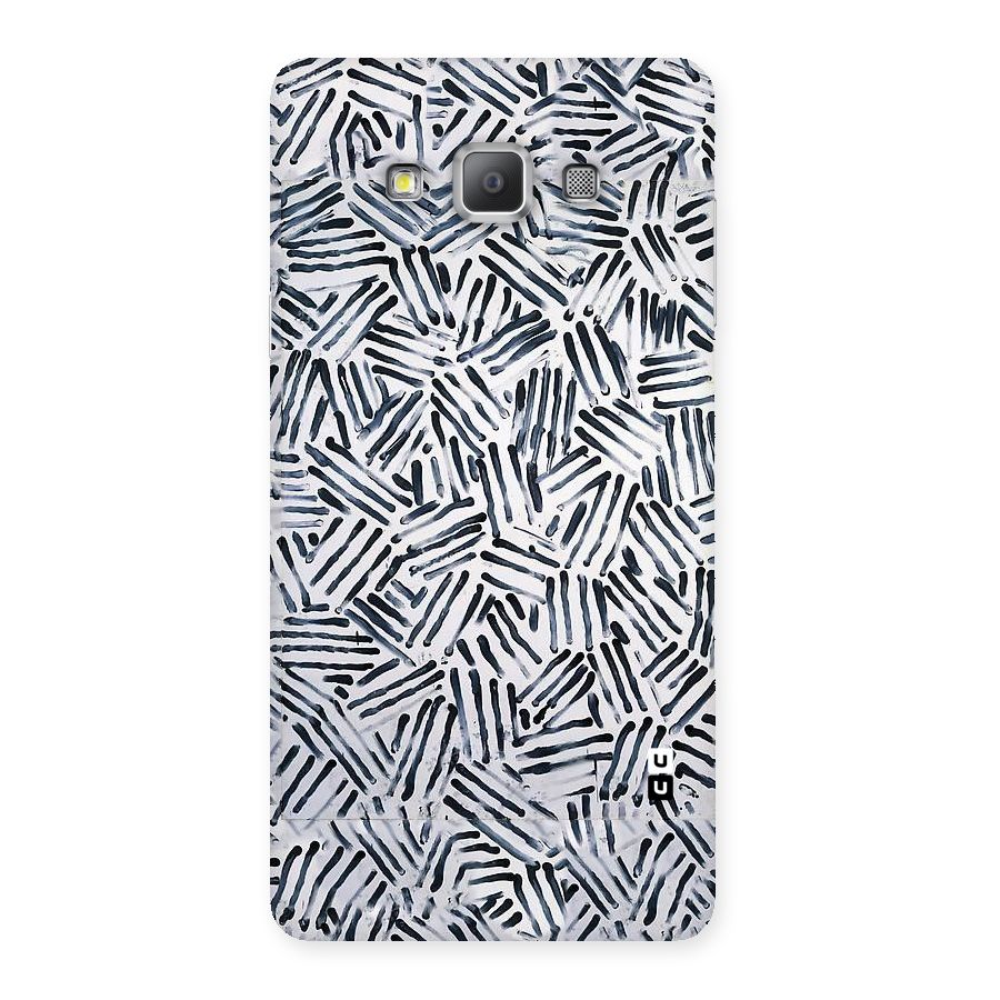 Black Tiny Uneven Back Case for Galaxy A7