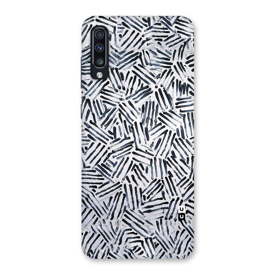 Black Tiny Uneven Back Case for Galaxy A70