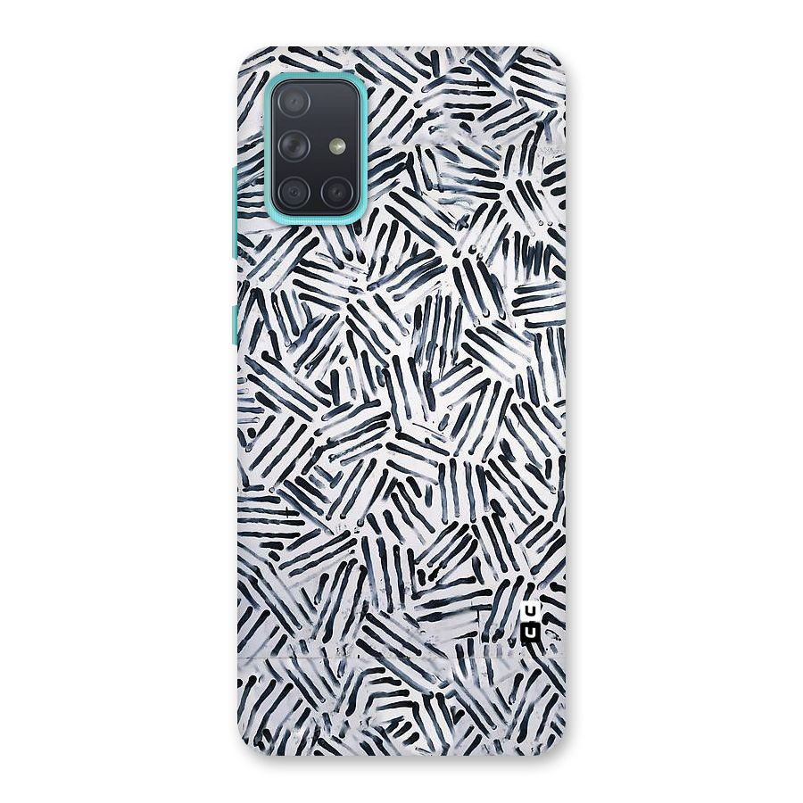 Black Tiny Uneven Back Case for Galaxy A71