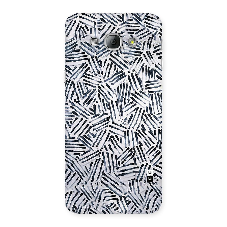 Black Tiny Uneven Back Case for Galaxy A8