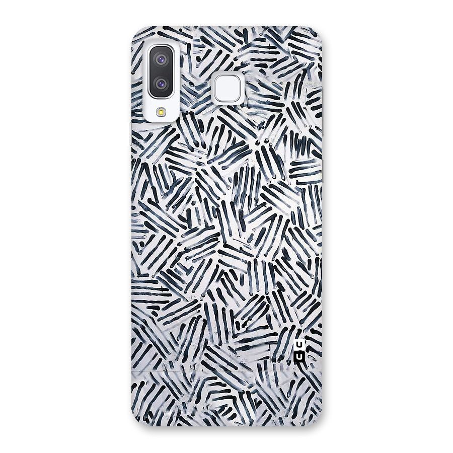 Black Tiny Uneven Back Case for Galaxy A8 Star
