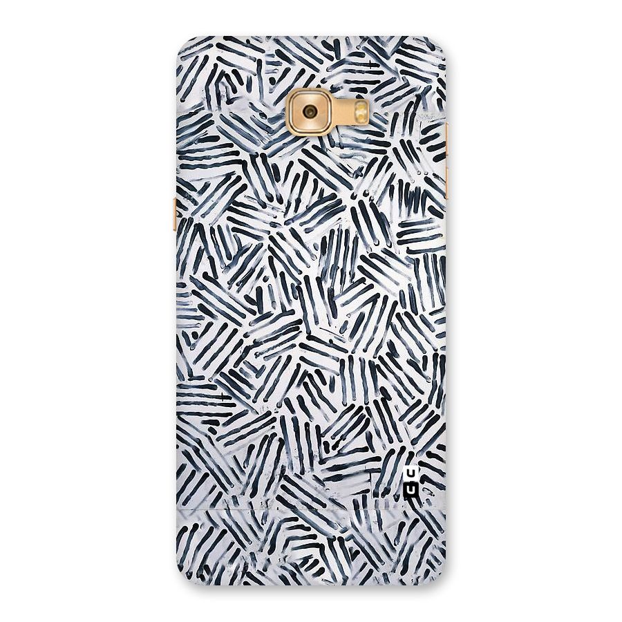 Black Tiny Uneven Back Case for Galaxy C9 Pro