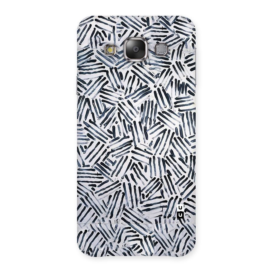 Black Tiny Uneven Back Case for Galaxy E7