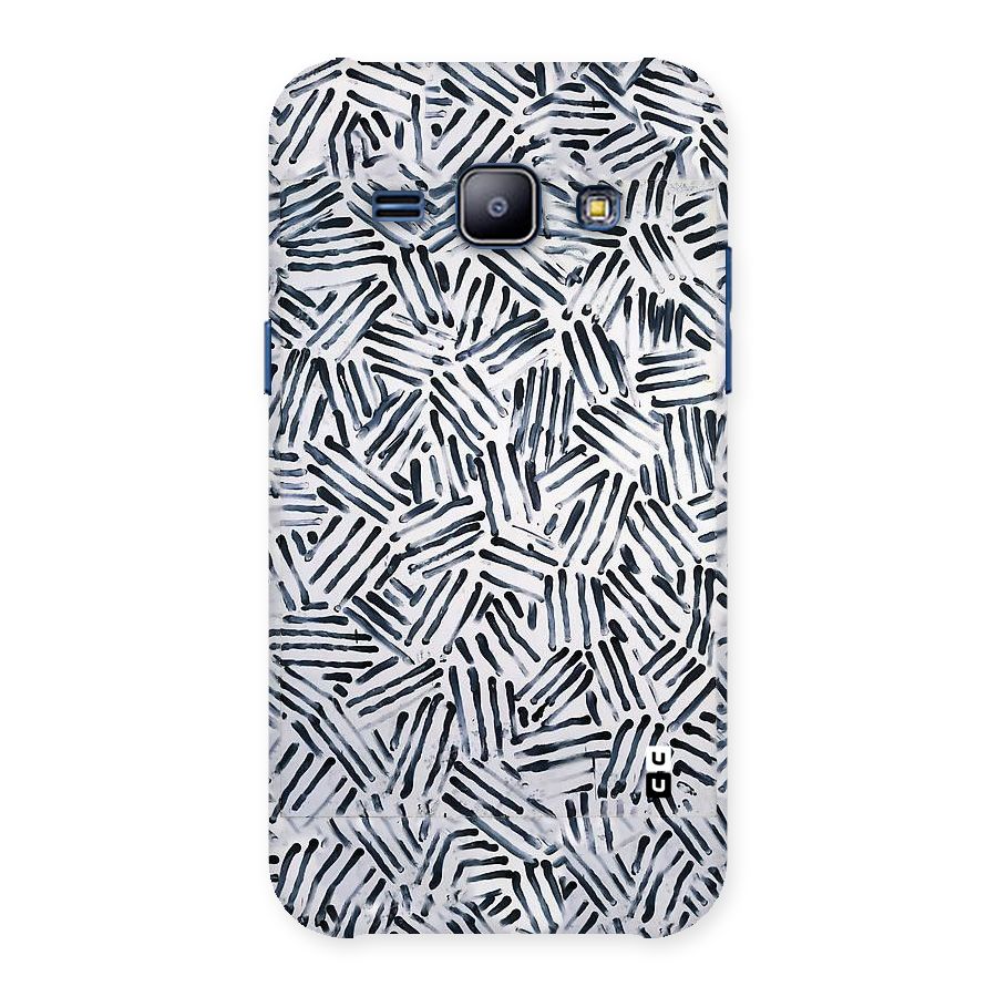 Black Tiny Uneven Back Case for Galaxy J1