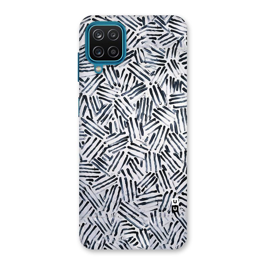 Black Tiny Uneven Back Case for Galaxy M12