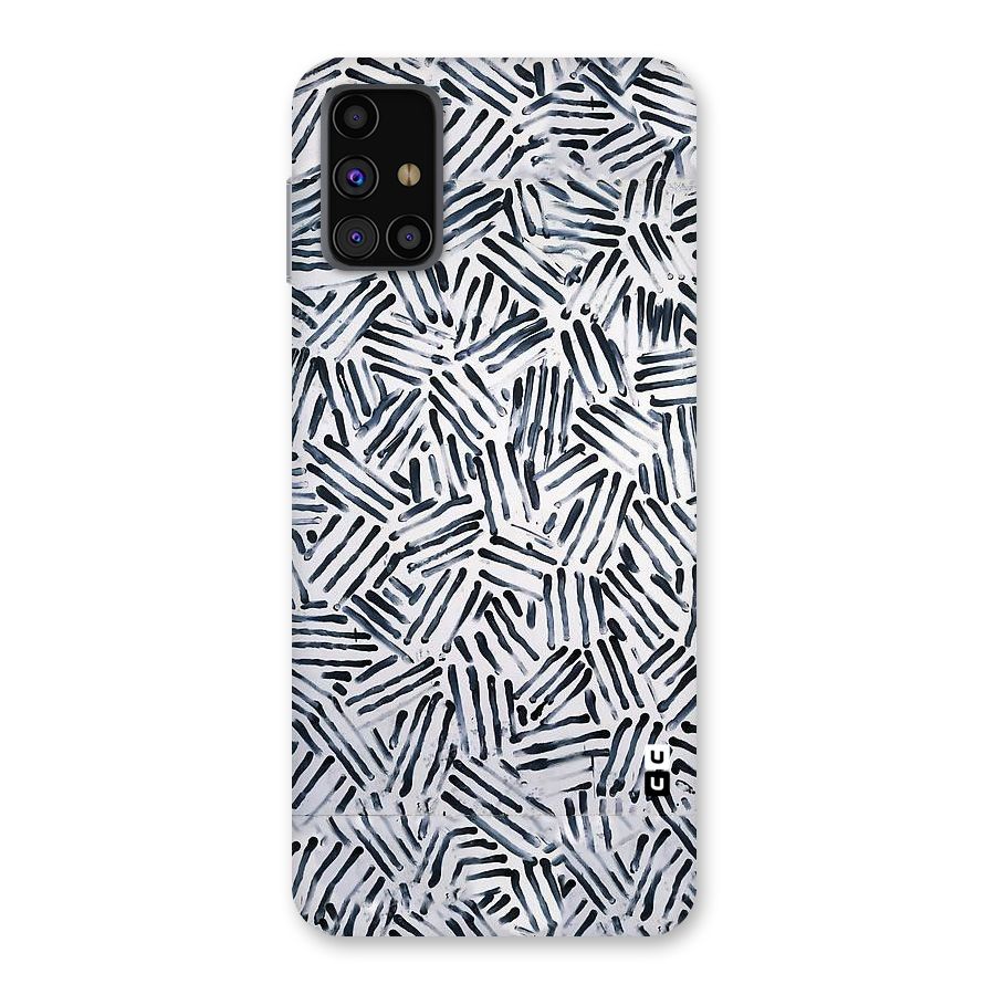 Black Tiny Uneven Back Case for Galaxy M31s