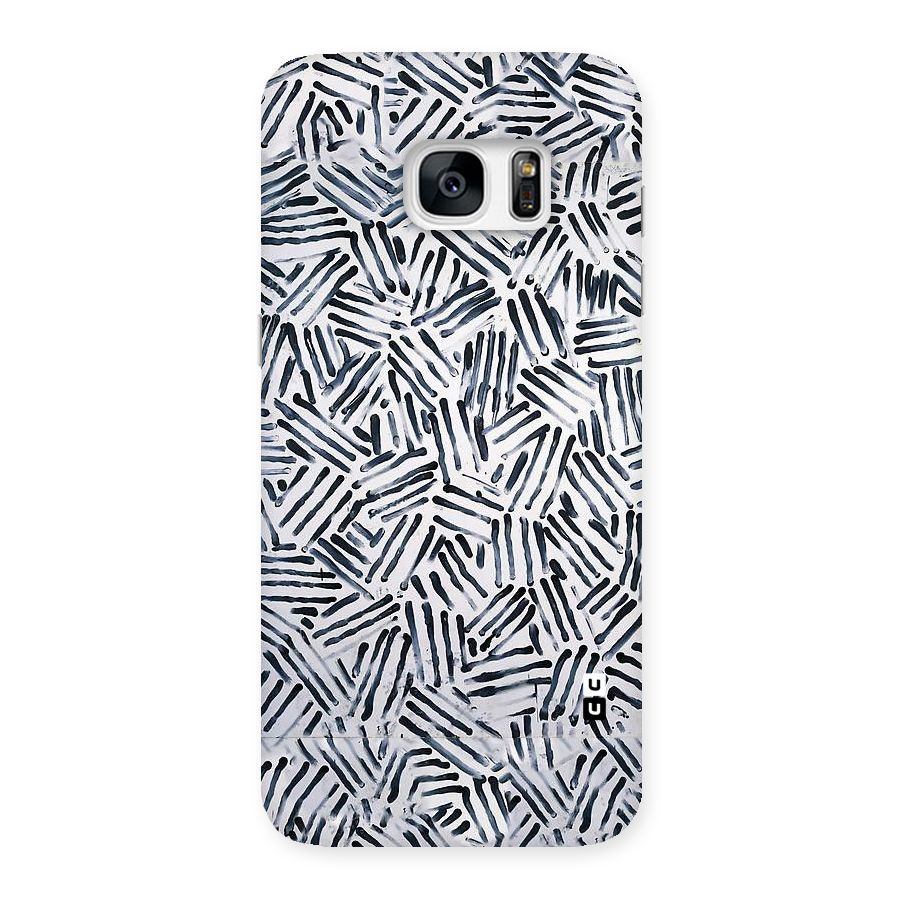 Black Tiny Uneven Back Case for Galaxy S7 Edge