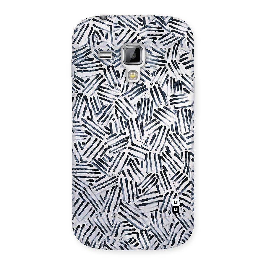 Black Tiny Uneven Back Case for Galaxy S Duos
