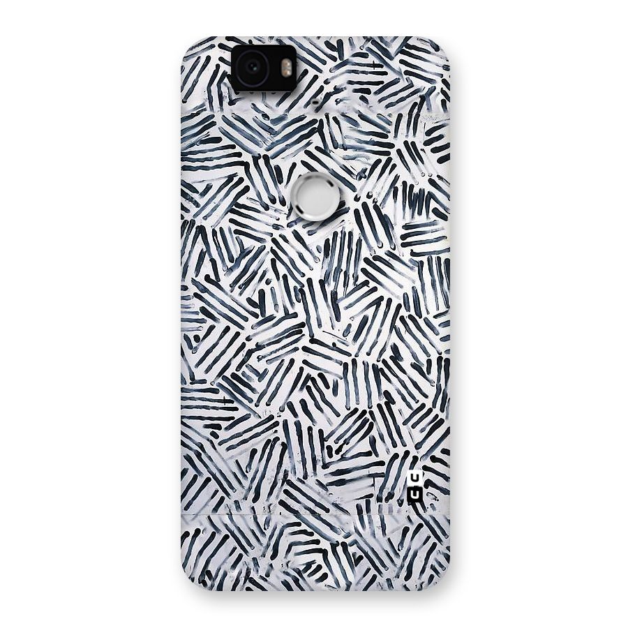 Black Tiny Uneven Back Case for Google Nexus-6P