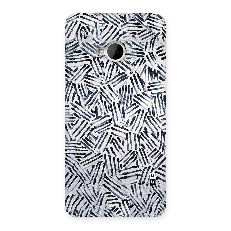 Black Tiny Uneven Back Case for HTC One M7