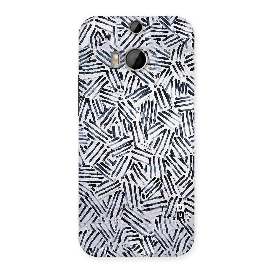 Black Tiny Uneven Back Case for HTC One M8
