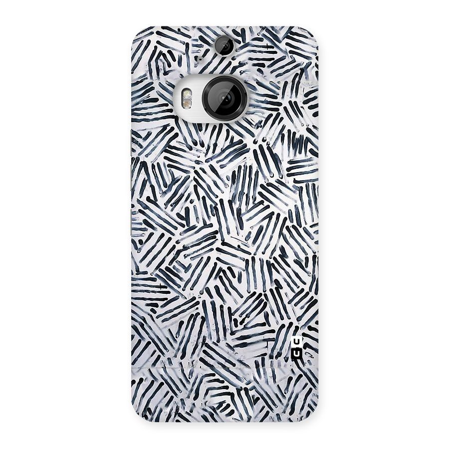 Black Tiny Uneven Back Case for HTC One M9 Plus