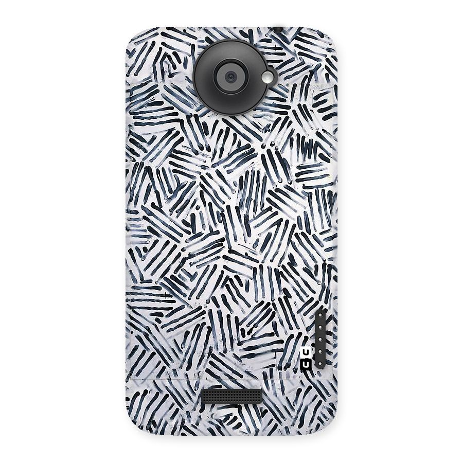 Black Tiny Uneven Back Case for HTC One X